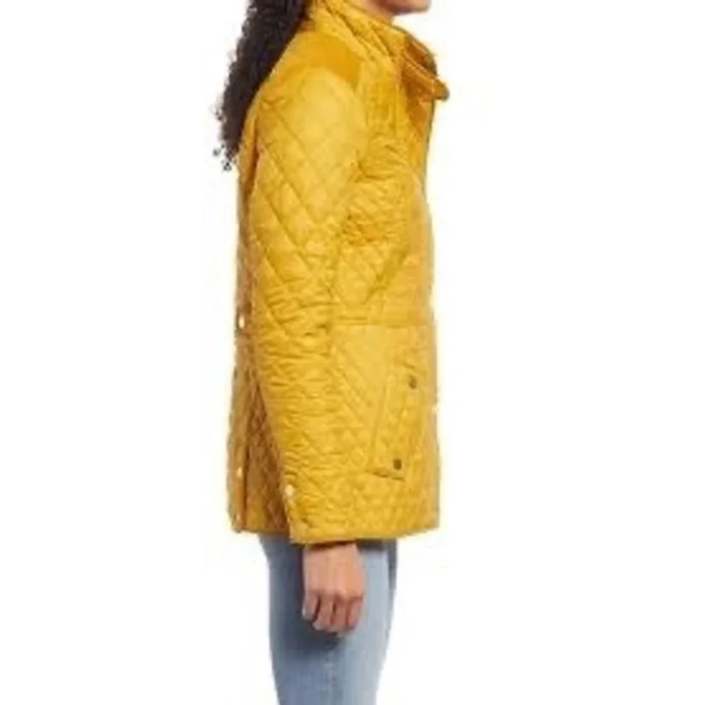 Joules‎ Newdale quilted jacket caramel gold size small